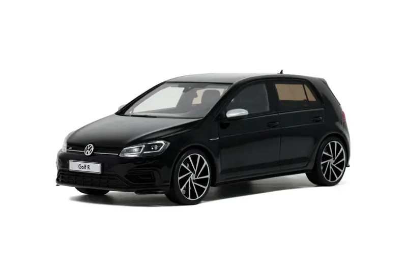 1:18 Volkswagen Golf Vii R -- Deep Black Lc9x -- Ottomobile 1