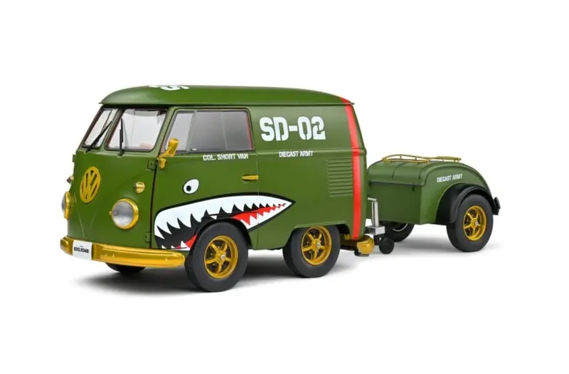 1:18 Volkswagen Shorty "Kool Kombi" -- Army Fighter -- Solido 1