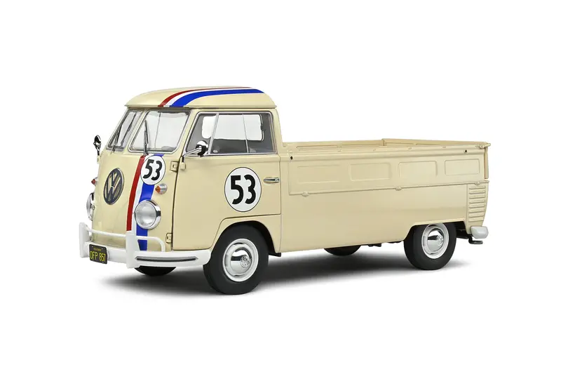 1:18 Volkswagen (Vw) T1 Kombi Pickup -- #53 Herbie Racer Inspired -- Solido 1