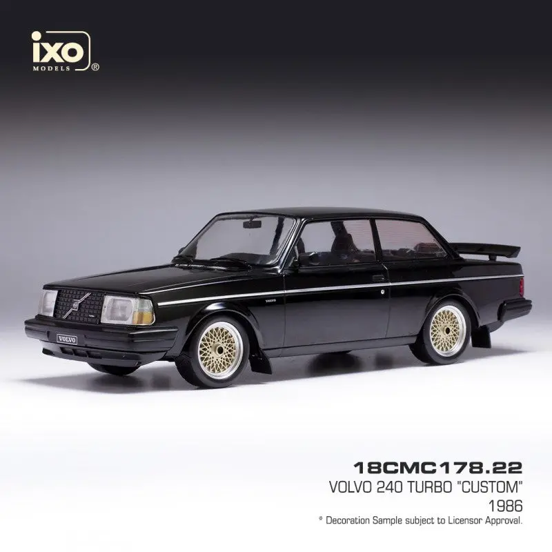 1:18 Volvo 240 Turbo Custom -- Black -- Ixo Models 1