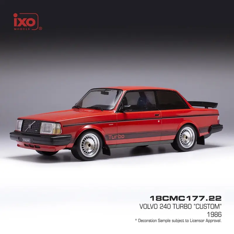 1:18 Volvo 240 Turbo Custom -- Red -- Ixo Models 1