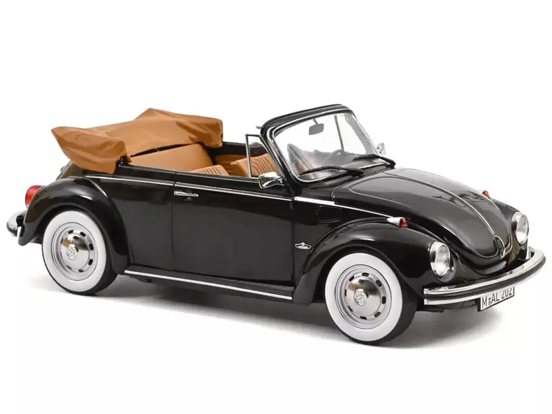 1:18 Vw Volkswagen Beetle 1303 Cabriolet 1972 -- Black -- Norev 1