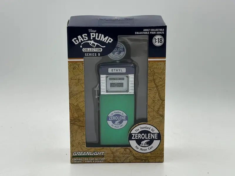 1:18 Zerolene -- *Chase* Vintage Gas/Petrol Pump -- Series 9 -- Greenlight 1