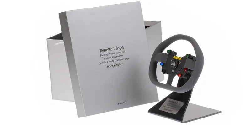 1:2 1992 Michael Schumacher Steering Wheel -- Benetton F1 B192 -- Minichamps 1