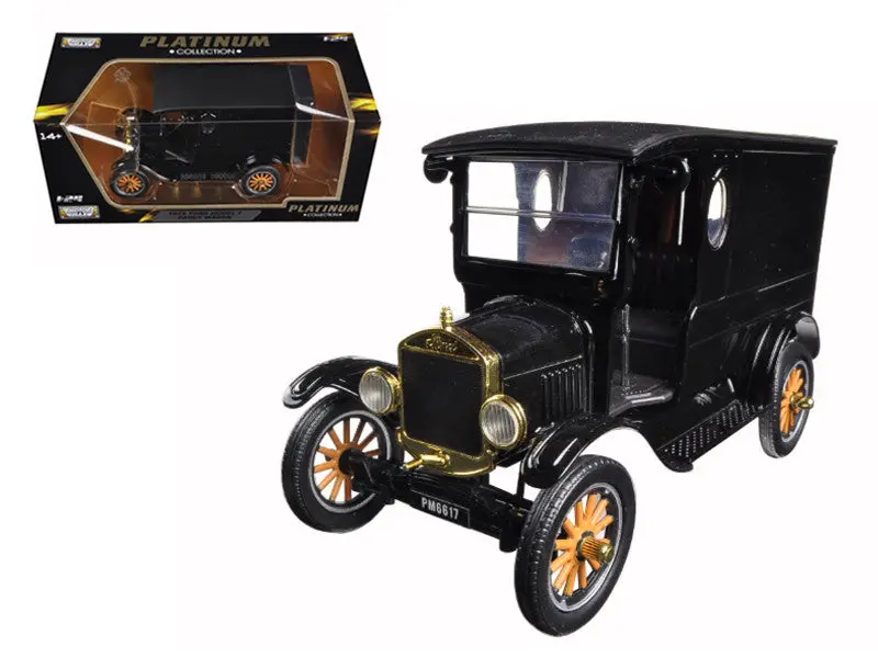 1:24 1925 Ford Model T Paddy Wagon -- Black -- Motormax 1