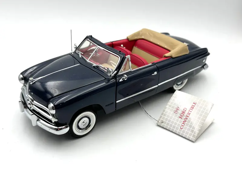 1:24 1949 Ford Convertible -- Navy Blue -- Franklin Mint 1