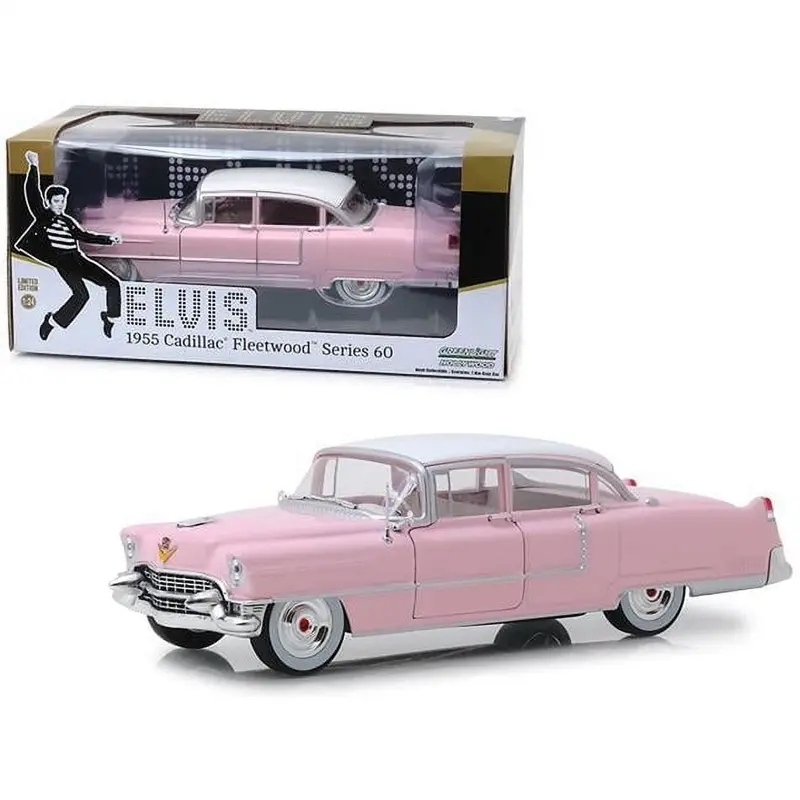 1:24 1955 Cadillac Fleetwood - Pink -- Elvis Presley -- Greenlight 1