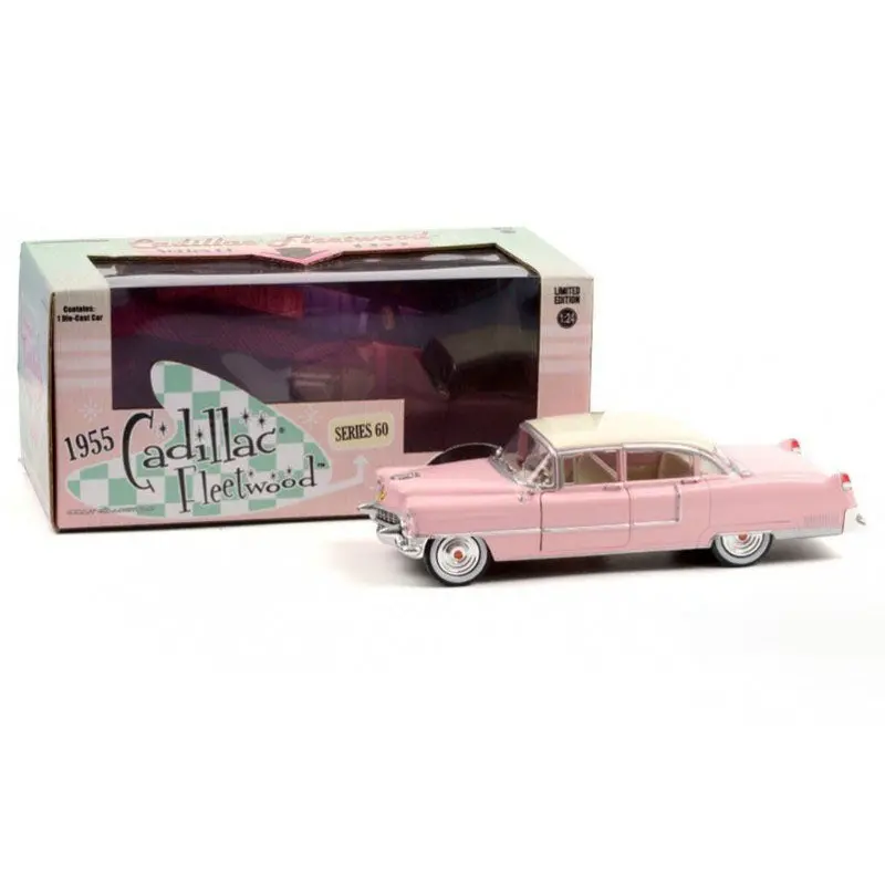 1:24 1955 Cadillac Fleetwood Series 60 -- Pink -- Greenlight 1