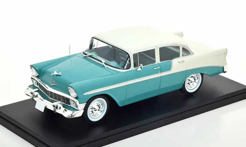 1:24 1956 Chevrolet Bel-Air Sedan -- Light Green/White -- Atlas/Edicola 1