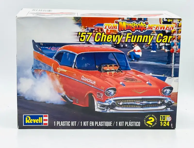 1:24 1957 Chevrolet Funny Car -- Tom "Mongoose" Mcewen -- Revell 85-4305 1
