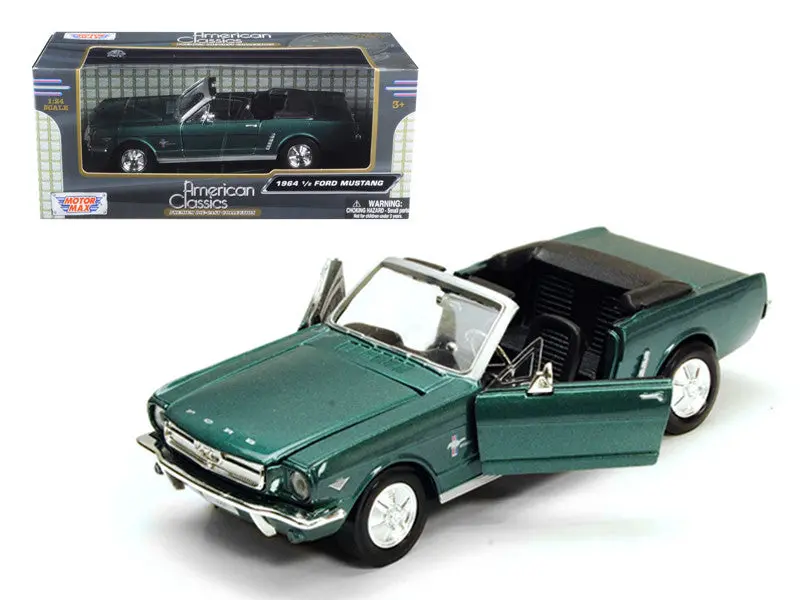 1:24 1964 1/2 Ford Mustang -- Green -- Motormax 1