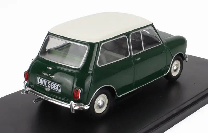 1:24 1965 Austin Mini Cooper S -- Dark Green / Cream -- Atlas/Edicola 2
