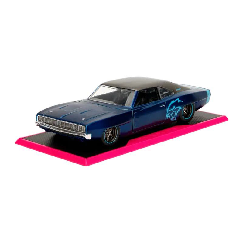 1:24 1968 Dodge Charger Widebody -- Metallic Blue -- Jada: Pink Slips 1