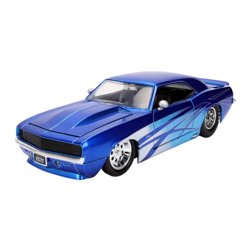 1:24 1969 Chevrolet Camaro -- Blue -- Jada: Big Time Muscle 1