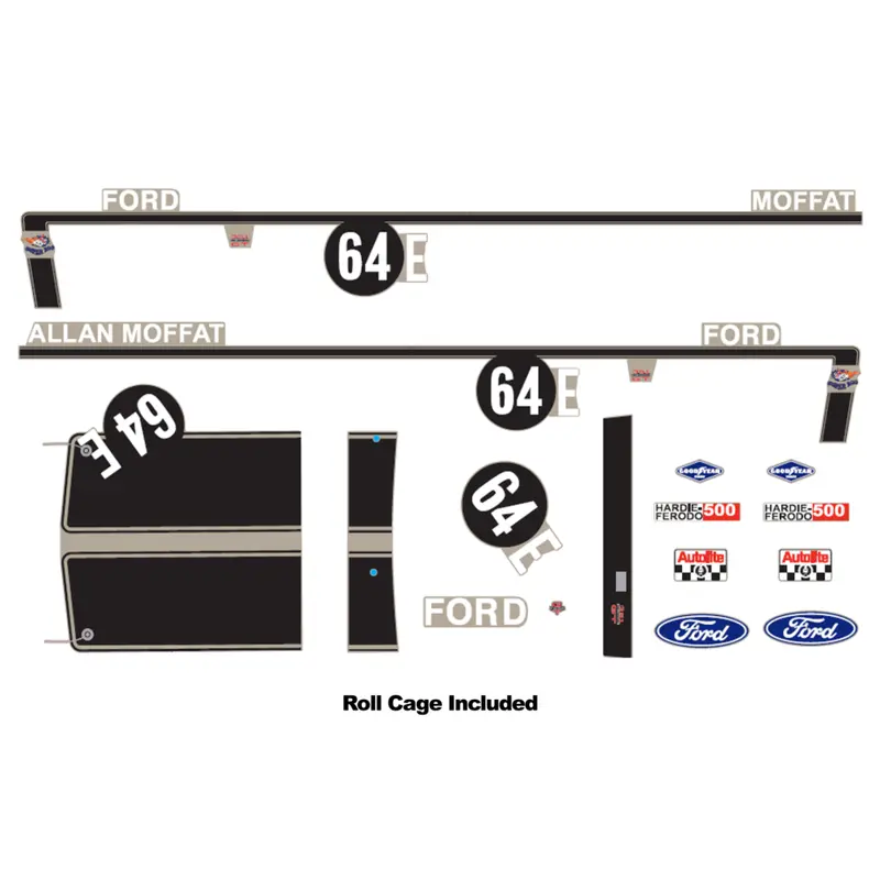 1:24 1970 Bathurst Winner - #64E Ford Xw Falcon -- Decal Kit -- Dda: Accessory 1