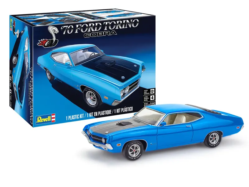 1:24 1970 Ford Torino Cobra -- Plastic Kit -- Revell 14534 1