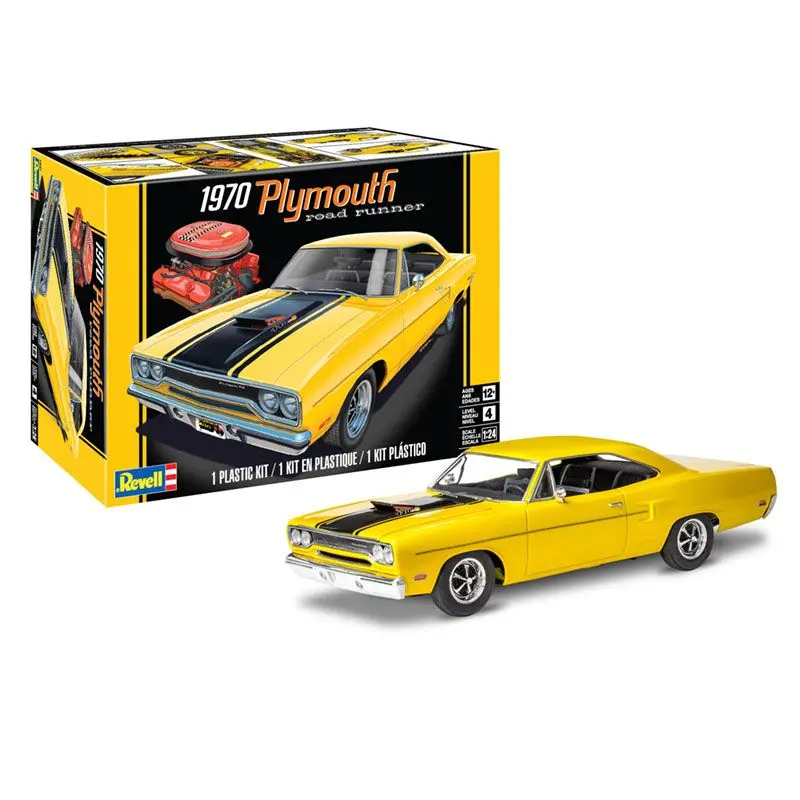 1:24 1970 Plymouth Roadrunner -- Plastic Kit -- Revell 14531 1
