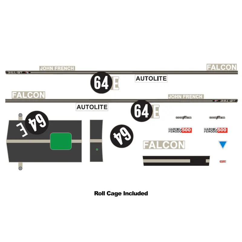 1:24 1971 Bathurst - John French - #64E Xy Falcon -- Decal Kit -- Dda: Accessory 1