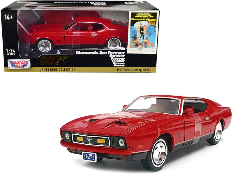 1:24 1971 Ford Mustang Mach 1 -- James Bond "Diamonds Are Forever" -- Motormax 1