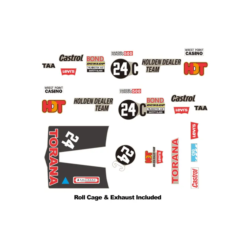 1:24 1972 Bathurst - Colin Bond - #24C Lj Torana -- Decal Kit -- Dda: Accessory 1