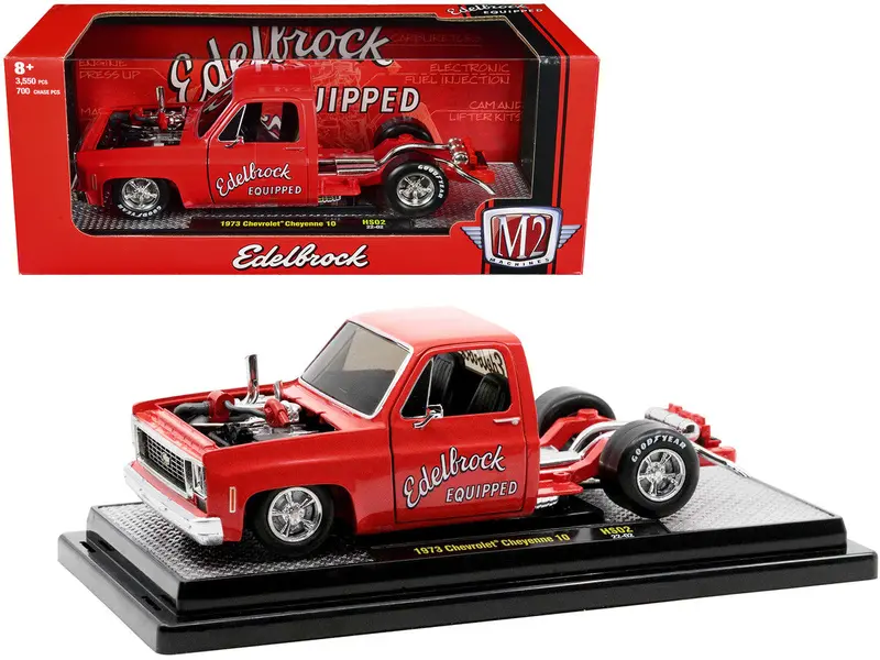 1:24 1973 Chevrolet Cheyenne Super 10 -- Edelbrock Square Body -- M2 Machines 1