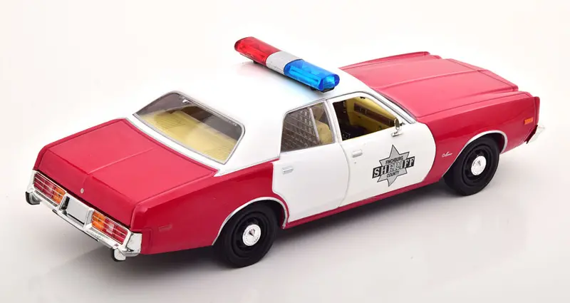 1:24 1977 Dodge Monaco "Finchburg County Sheriff" Police Car - Greenlight 2