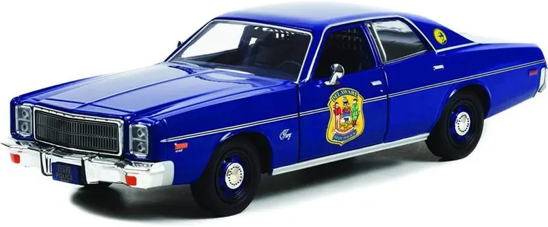 1:24 1978 Plymouth Fury "Delaware State" Police Car -- Greenlight 1