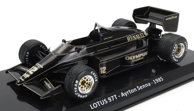 1:24 1985 Ayrton Senna -- Portugal Gp Winner -- Lotus 97T -- Atlas/Edicola F1 1