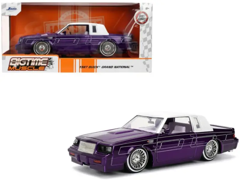 1:24 1987 Buick Grand National -- Dark Purple -- Jada: Big Time Muscle 1