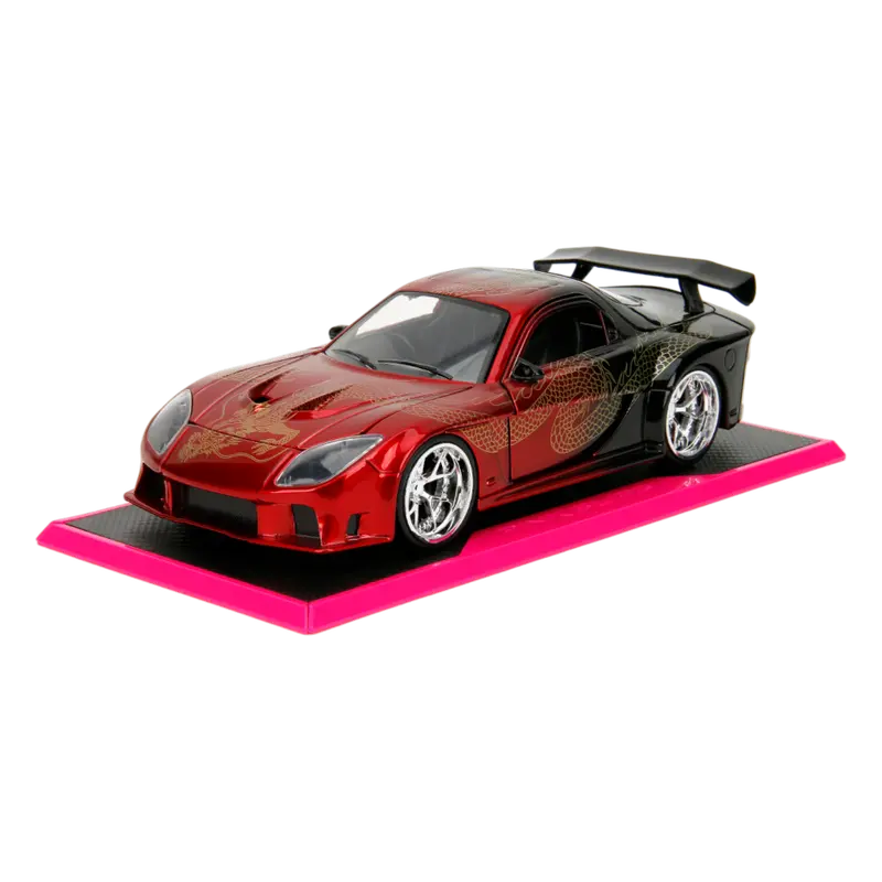 1:24 1995 Mazda Rx7 Widebody - Red/Black - Year Of The Dragon - Jada: Pink Slips 1