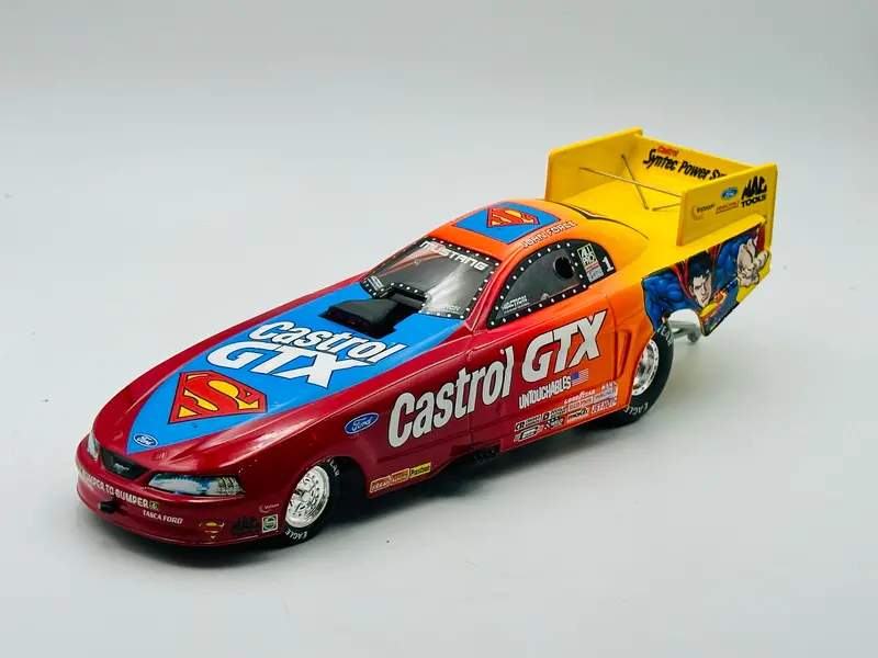 1:24 1999 Ford Mustang -- John Force Superman Funny Car Drag -- Action Racing 1