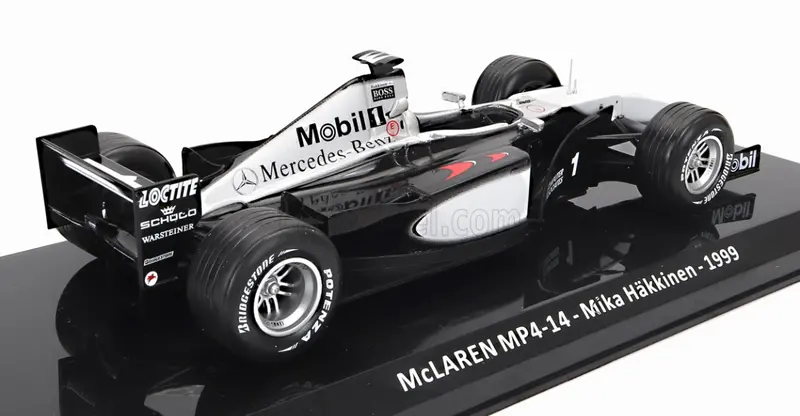 1:24 1999 World Champion Mika Hakkinen -- Mercedes Mp4/14 -- Atlas/Edicola F1 2