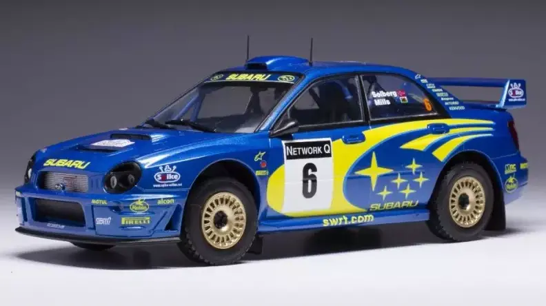 1:24 2001 Solberg/Mills -- #6 Subaru Rally Team S7 Wrc Impreza Wrx Sti -- Ixo 1