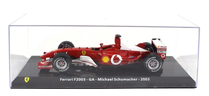 1:24 2003 Michael Schumacher -- World Champion -- #1 Ferrari -- Atlas/Edicola F1 1