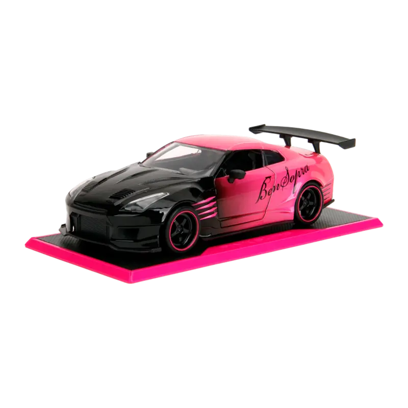 1:24 2009 Nissan Gtr Ben Sopra -- Black/Pink -- Jada: Pink Slips 1
