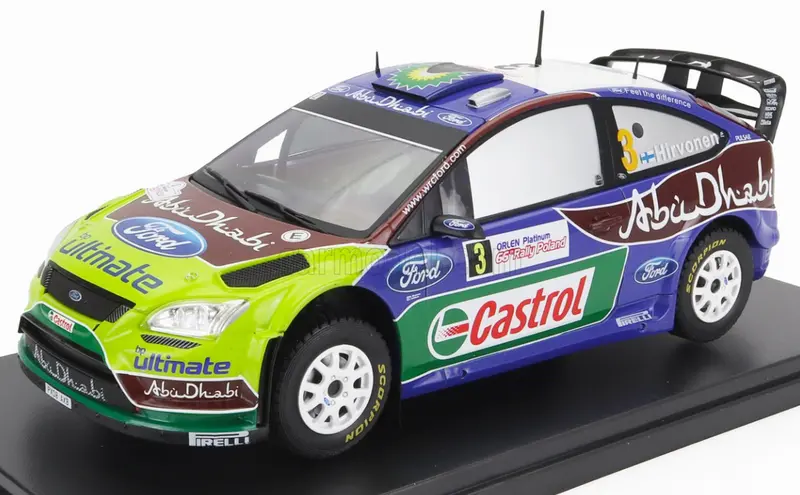 1:24 2009 Rally Poland Winner -- #3 Ford Focus Rs Wrc09 -- Edicola 1