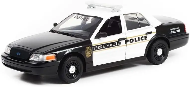 1:24 2011 Ford Crown Victoria "Terre Haute Indiana" Police Car -- Greenlight 1
