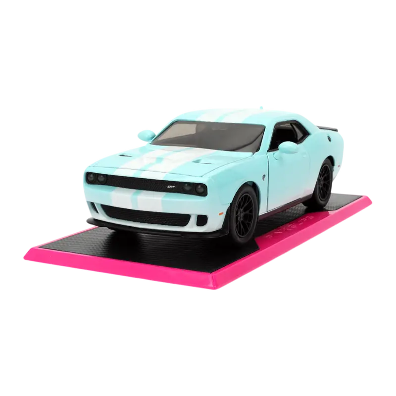 1:24 2015 Dodge Challenger -- Light Blue -- Jada: Pink Slips 1