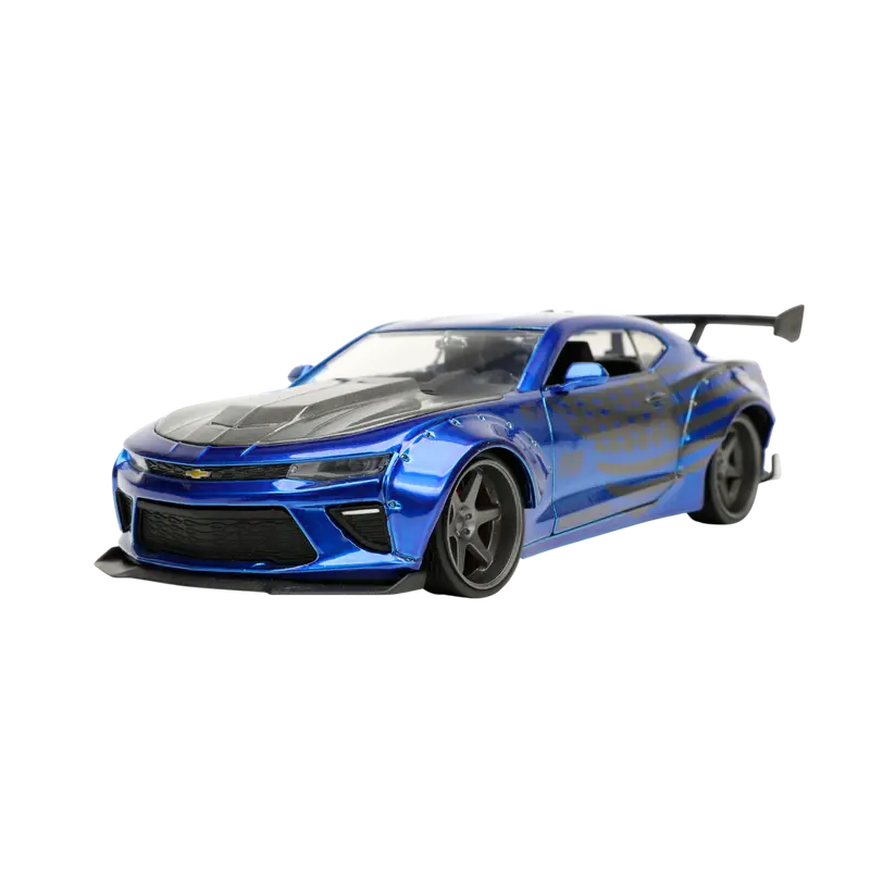 1:24 2016 Chevrolet Camaro Wide Body -- Metallic Blue -- Jada: Big Time Muscle 2