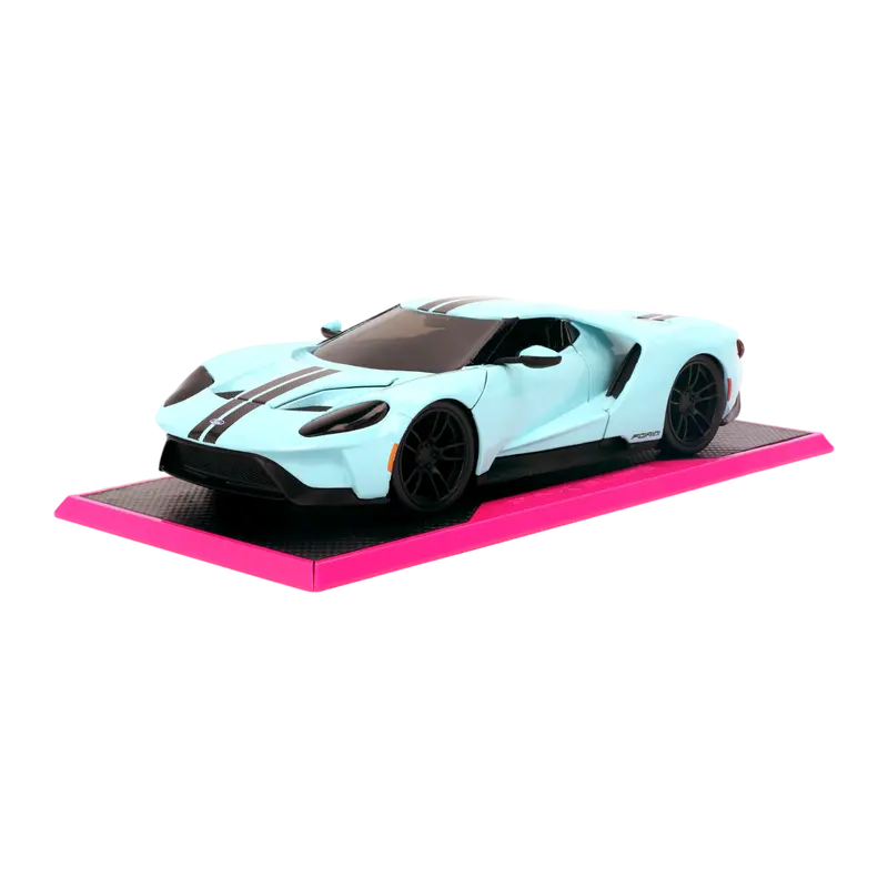 1:24 2017 Ford Gt -- Light Blue -- Jada: Pink Slips 1