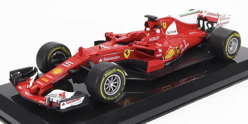 1:24 2017 Sebastian Vettel -- #5 Ferrari Sf70h -- Atlas/Edicola F1 1