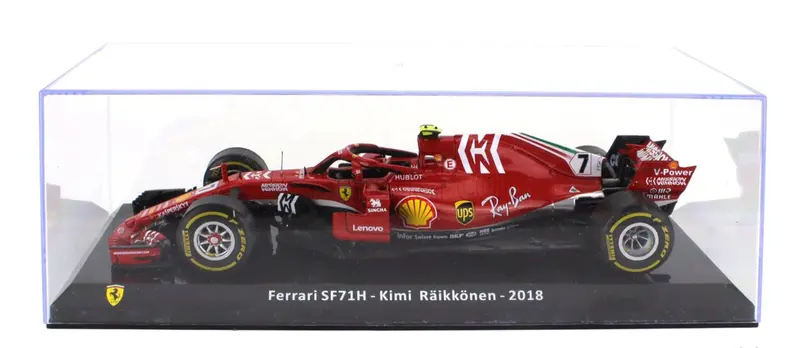 1:24 2018 Kimi Raikkonen -- #7 Ferrari Sf71h -- Atlas/Edicola F1 1