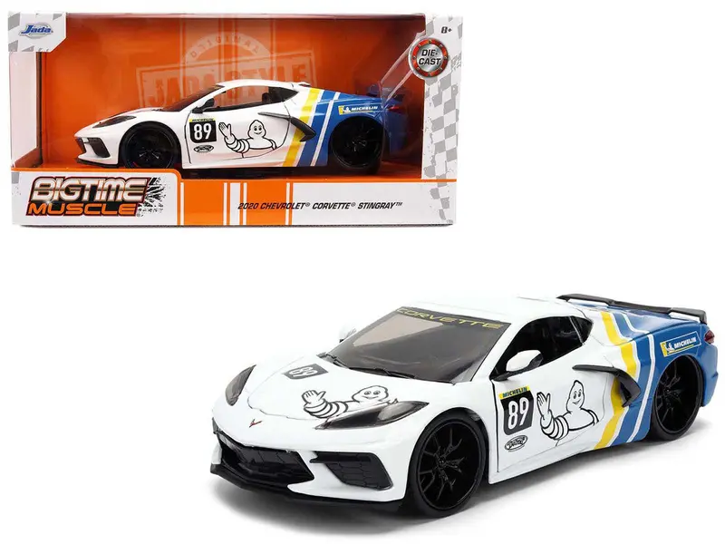 1:24 2020 Chevrolet Corvette C8 -- Michelin Tyres -- Jada: Big Time Muscle 1