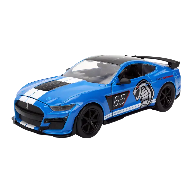 1:24 2020 Ford Mustang Shelby Gt500 -- #65 Blue -- Jada: Big Time Muscle 1