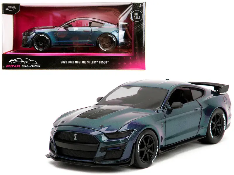 1:24 2020 Ford Mustang Shelby Gt500 -- Dark Blue And Purple -- Jada: Pink Slips 1