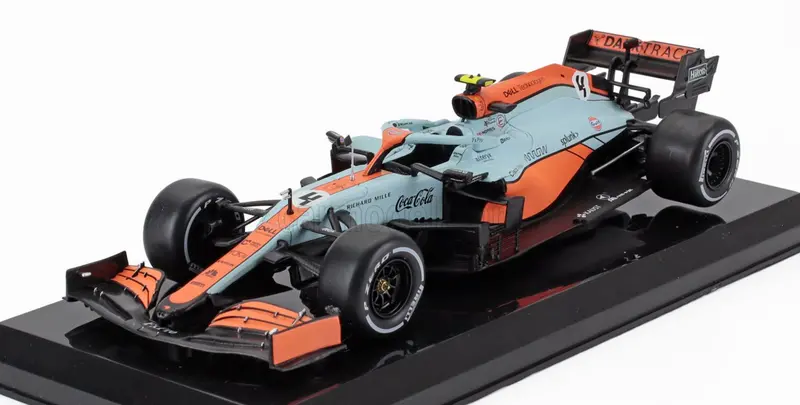 1:24 2021 Lando Norris -- Monaco Gp -- #4 Mclaren Mcl35 -- Atlas/Edicola F1 1