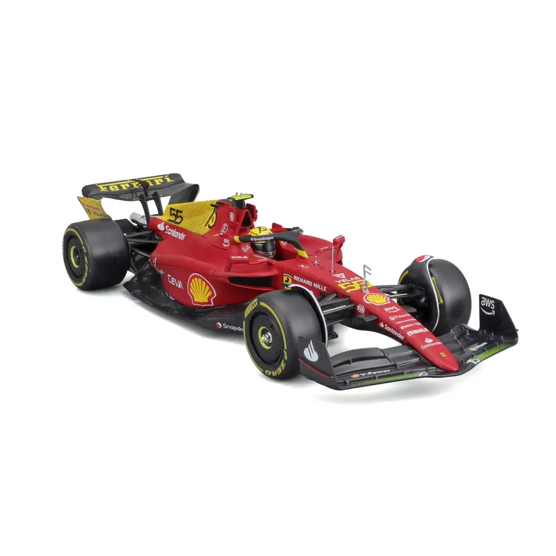 1:24 2022 Carlos Sainz -- Italian Gp -- #55 Scuderia Ferrari F1-75 -- Bburago F1 2