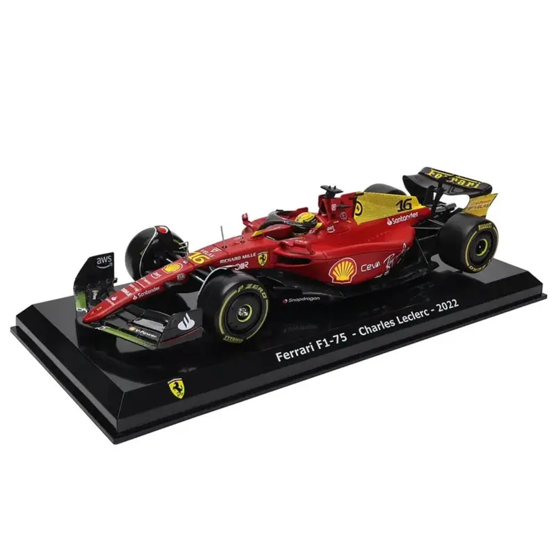 1:24 2022 Charles Leclerc -- Italian Gp -- #16 Scuderia Ferrari F1-75 -- Bburago F1 1