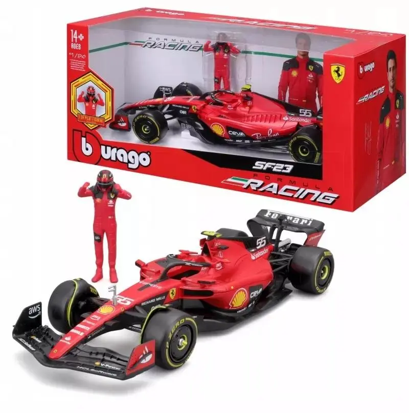 1:24 2023 Carlos Sainz -- #55 Scuderia Ferrari Sf-23 -- Bburago F1 1