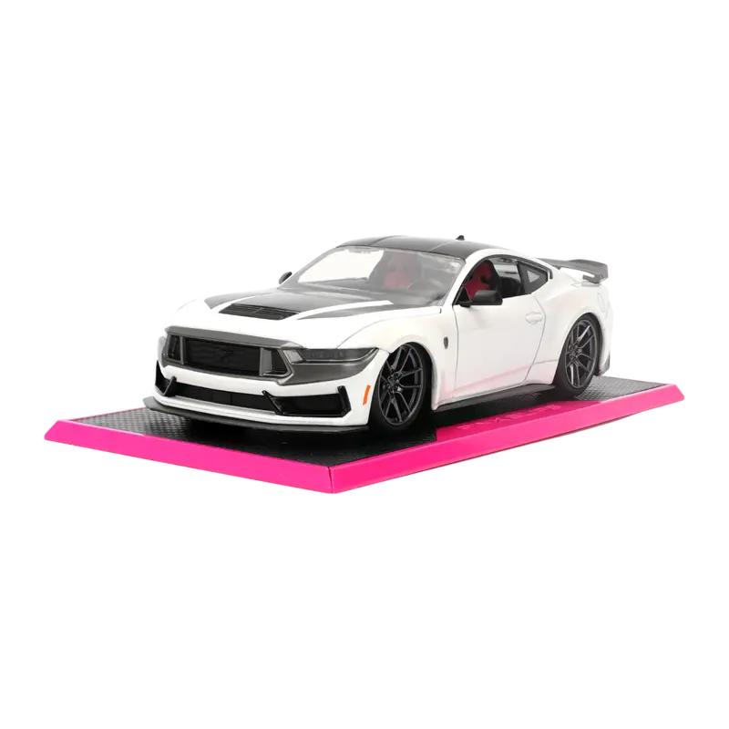 1:24 2023 Ford Mustang Dark Horse -- White -- Jada: Pink Slips 1